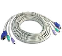 TRENDnet PS2 VGA Combo KVM Male to Male Cable, 15 ft, Connect with TRENDnet KVM