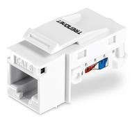 TRENDnet Cat6 Keystone Jack - 25-Pack, 90° Angle Termination, Colour-Coded Labelling for T568B Wiring, TC-K25C6,White
