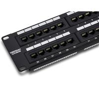 Trendnet TC-P48C5E 48-Port Up to Cat5E Rj45 2U Rackmount Patch Panel Unshielded