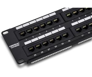 Trendnet TC-P48C5E 48-Port Up to Cat5E Rj45 2U Rackmount Patch Panel Unshielded
