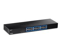 TRENDnet TEG-S25 24-Port Gigabit Switch, 24 x Gigabit RJ-45 Ports, 48Gbps Switching Capacity, Fanless Design, Metal Housing, Internal Power Supply