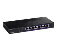 TRENDnet TEG-S380 8-Port Unmanaged 2.5G Switch, 8 x 2.5GBASE-T ports, IEEE 802.3bz (2.5G) compliant, Backwards compatible with 10/100/1000Mbps devices, 40Gbps switching capacity