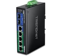 TRENDnet TI-UPG62 6-port Hardened Industrial Gigabit Ultra PoE+ Switc