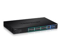 TRENDnet TPE-2840WS - 28PORT GB WEB SMART POE+ SWITCH - W/ 4 SFP SLOTS 24 POE/POE+ 4SFP IN