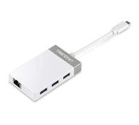 TRENDnet USB-C to Gigabit Adapter Hub, 12.7 cm (5") for Windows, Mac OS, MacBook and Surface Pro, TUC-ETGH3