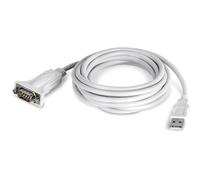 TRENDnet USB to Serial 9-Pin Converter Cable, TU-S910, USB to RS232 Serial Adapter, Supports Windows & Mac, USB1.1, USB2.0, USB3.0, 3m (10 ft.) Cable Length, Plug & Play, White