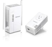 TRENDnet Wi-Fi Everywhere Powerline 1200 AV2 Dual-Band AC1200 Wireless Access Point Kit, Includes 1 x TPL-430AP and 1 x TPL-423E, White, TPL-430APK