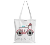 TrendoPrint College Tote Bag, Multi-Purpose Bag, Sturdy Canvas Bag With 15Kgs Capacity Shopping/Grocery Tote Bags For Women, Girls & Mens (TP01NEW), Design-5, One Size, Western
