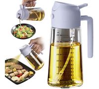 TrendPlain 16oz Olive Oil Spray Bottle - 2 in 1 Olive Oil Dispenser Bottle for Kitchen Accessories - Kitchen Gadgets, For Air Fryer (Lilac)