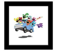 Trends International Gallery Pops Poppy Playtime: Chapter 3 - Cartoon Joyride Wall Art, Black Framed Version, 12" x 12" Gallery Pops Wall Art