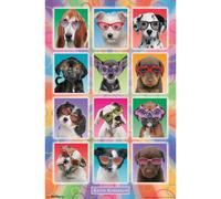 Trends International Keith Kimberlin Puppies Sunglasses Wall Poster 22.375 x 34 Unframed Version
