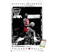 Trends International Michael Jordan Dunk Wall Poster 57x86.5cm Poster and Stand
