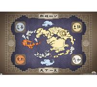 Trends International Nickelodeon Avatar: The Last Airbender - Map Wall Poster, 34L x 22.4W, Unframed Version