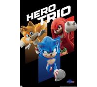 Trends International Sonic The Hedgehog 3 - Hero Trio Wall Poster, 22.37" x 34.00", Unframed Version