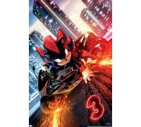 Trends International Sonic The Hedgehog 3 - Shadow Motorcycle One Sheet Wall Poster, 22.37" x 34.00", Unframed Version