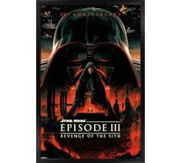 Trends International Star Wars: Revenge Of The Sith - 20th Anniversary Wall Poster, 34L x 22.4W, Black Framed Version
