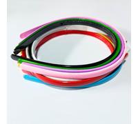 Trends ShopperZ Set of 8 Multi-Color Plastic Headbands with Teeth - DIY Hair Styling Essentials for Girls & Women - Vibrant Plain Headbands Ideal for School, Everyday Wear