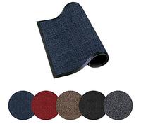 Trendsco - Dirt Trapper Door Mat Indoor & Outdoor - Non Slip Rubber Backing Carpet and Floor Mat for Home, Kitchen & Office - Super Absorbent Washable Rug Mat for Front & Back Door (Blue || 80 x 140)