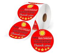 Trendsslabels 5 Star Review Delivery Labels 200 Pcs Food Delivery Stickers Tamper Evident Food Package Stickers