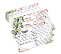 Trendsslabels Church Visitor Cards Eucalyptus Church Welcome Postcard 5 x 7Inch - Prayer Request Visitors and Prayer Request Note Church Connection Cards for Business Greeting Praying 50 Pcs