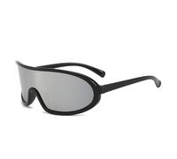 Trendy 2024 Punk Sport Einteiler Sonnenbrille Frauen M?nner Vintage Schild Sonnenbrille Für Damen Wrap Around Shade Eyewear