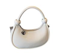 Trendy 2025 Glossy Women Knotted Top Handle Crossbody Shoulder Bag With Detachable Chain Strap For Various Occasion Detachable Chain Strap