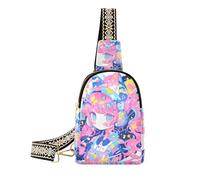 trendy Abstract Cat Anime Girl Colorful bags fanny pack sturdy bag purses for women for travel, abstract cat anime girl colorful