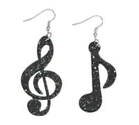 Trendy Acrylic Music Notes Studs Earrings Lightweight Fashion Ear Jewelries Accessories For Fashionable Enthusiasts
