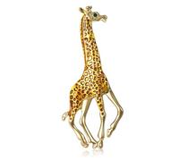 Trendy Animal Themed Drip Oil Effect Giraffe Pin Ideal for Accessorizing Any Outfit Costume Accessories Unique Animal Brooch