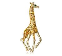 Trendy Animal Themed Drip Oil Effect Giraffe Pin Ideal for Accessorizing Any Outfit Costume Accessories Versatile Fashion Pin