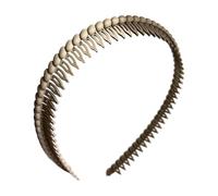 Trendy Anti Slip Headbands for Women with Teeth Comb Lightweight Design Skinny Black Hairbands