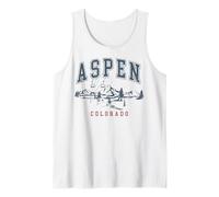 Trendy Apparel Aspen Colorado Skiiing Under Ski Lift Tank Top