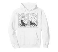Trendy Apparel Black Cats Tarot Cards The Sun And The Moon Pullover Hoodie