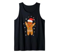 Trendy Apparel Christmas Happy Little Gingerbread Man Cookie Tank Top