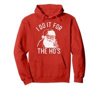 Trendy Apparel Christmas I Do It For The Ho's Santa Clause Pullover Hoodie