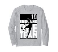 Trendy Apparel England One Team Player 10 Silhouette Long Sleeve T-Shirt
