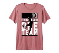 Trendy Apparel England One Team Player 10 Silhouette Premium T-Shirt