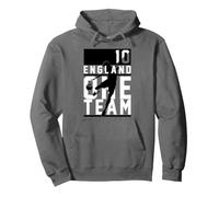 Trendy Apparel England One Team Player 10 Silhouette Pullover Hoodie