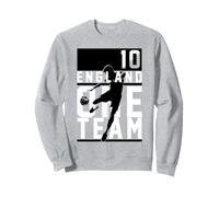 Trendy Apparel England One Team Player 10 Silhouette Sweatshirt