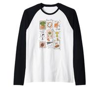 Trendy Apparel Game Day Go Team Football Stamps Collage Raglan Baseball Tee
