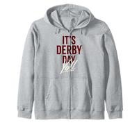 Trendy Apparel It's Derby Day Y'all Large And Bold Text Font Zip Hoodie