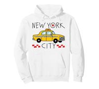 Trendy Apparel New York City Little Yellow Taxi Cab & Apple Pullover Hoodie