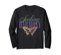 Trendy Apparel Seeking Harmony Butterfly Balanced Nature Long Sleeve T-Shirt