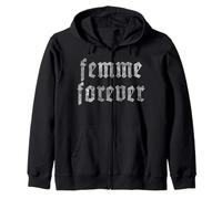 Trendy Apparel Women's History Month Empowered Femme Forever Zip Hoodie