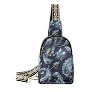 trendy Architectural Paisley Midnight Design fanny pack cross sturdy large fanny pack crossbody for hiking