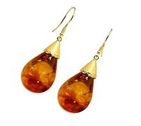 Trendy Artisanal Dangle Earrings Featuring Marbled Resin and Sturdy Alloy Stylish Ear Hook Charm for a Stylish Look Everyday Earrings