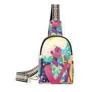 trendy Asthetic Art Singer Beauty fanny pack diaper cute sling backpack sling bag for hiking
