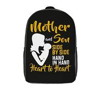 Trendy Backpack Mother Son Bond Knapsack Suitable Travel Bag for Camping, Work, Hiking, 42X32X14Cm