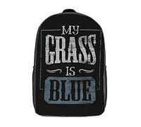 Trendy Backpack My Grass is Blue Bluegrass Daypack Printed Students Bookbag for Travel, Work, Camping, 42X32X14Cm
