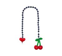 Trendy Beaded Pendant Bag Chain Decoration Sweet Valentine Gift Cherry and Detail Handbag Charm Unique Keychain Design, フリーサイズ